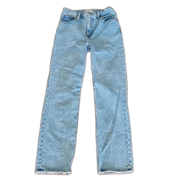 Abercrombie & Fitch The 90's Straight Ultra High Rise Jean, Medium, Size 27/4R - Picture 6 of 12